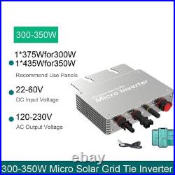 MPPT Micro Inverter Wireless Solar Grid Tie Converter Auto Switch WiFi Monitor