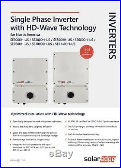 Make Your Own Energy And Money! Solaredge SE7600H-US HD Wave Grid Tie Inverter