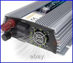 Marsrock 1000W Grid Tie Inverter, 20-50V DC to AC 120V/220V Pure Sine Wave Inver