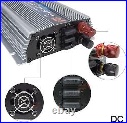Marsrock 1000W Grid Tie Inverter, 20-50V DC to AC 120V/220V Pure Sine Wave Inver