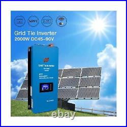 Marsrock 2000W MPPT Solar Grid Tie Inverter Power Limiter Sensor Wide DC Inpu