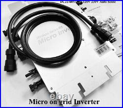 Micro Power Inverter DC22v-60v AC110v220v Durable Pure Sine Wave Grid Tie Input