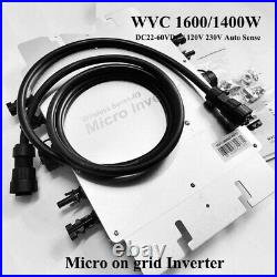 Micro Power Inverter Updated 1600/1400W Grid Tie DC22V-60V AC110V220 Smart Tool