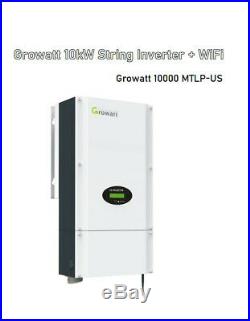 NEW 2020 GROWATT 10kW 10000 Watt Grid Tie UL1741SA Solar String Inverter + WiFi