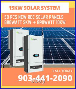 NEW DIY 15kW Grid-Tie Solar Kit (50 pcs 315W 72-cell panels + Wifi Inverters)