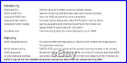NEW KACO 2502xi 2.5 KW GRID TIE SOLAR INVERTER NON AFCI With KACO FACTORY WARRANTY