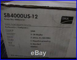 NEW! SMA Sunny Boy 4000w Grid-tie Inverter SB4000US-12 warranty & DC Disconect