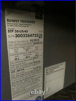 NEW SMA Sunny Tripower CORE1 50kW Grid tie Inverter STP50-US-41 with Dents