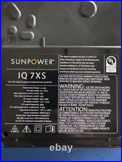 NEW SUNPOWER IQ7XS Microinverter Grid Support Interactive Inverter IQ7XS-96-2-US