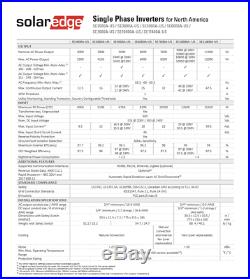 NEW SolarEdge 5000W SE5000A-US-U Inverter