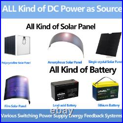 New 1200W Grid Tie Inverter with LCD Solar Panel DC Input 55V-90V