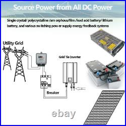 New 1200W Grid Tie Inverter with LCD Solar Panel DC Input 55V-90V