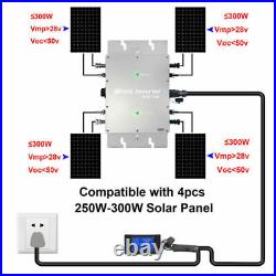 New 1200W Solar Grid Tie Inverter MPPT DC28-50V AC110/120V for 30V 36V Panel