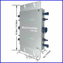 New 1200W Solar Grid Tie Inverter MPPT DC28-50V AC110/120V for 30V 36V Panel