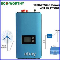 New 1KW Wind Power Grid Tie Inverter DC/AC 22V-65V 3 Phase windmill generator