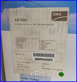 New In Box SMA Sunny Boy SB700U Solar PV Grid Tie Inverter 700 watt LCD 120VAC