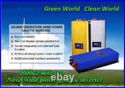 New Wind Power Grid Tie Inverter With Limiter /dump Load Controller 2000w 1000w