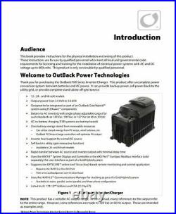 OutBack Power VFXR3648A-01 Vented A Model Inverter/Charger 3600W 48VDC 120VAC