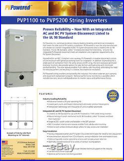 PVPowered PVP4600, 4600w gridtie solar inverter 208v