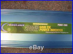 Power Jack 2000 Watt Grid Tie solar power inverter LIke new PSWGT-2000