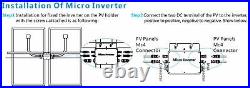 Pure Sine Wave Inverter Optional On Grid Tie Micro MPPT 22-50V WVC600W-120V 230V