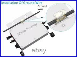 Pure Sine Wave Inverter Optional On Grid Tie Micro MPPT 22-50V WVC600W-120V 230V