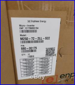 Qty 12 Enphase Energy Solar Micro-inverter M250-72-2ll-s22 880-00175
