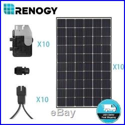 Renogy 3KW Mono Solar Panel Grid Tie Kit 3000W Home Shed System Micro Inverter