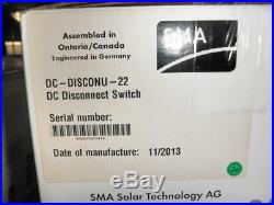 SMA 6000-US Sunny Boy Solar Panel Grid-Tied String Inverter with DC disconnect