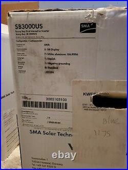 SMA America Sunny Boy Inverter SB3000US New In Box