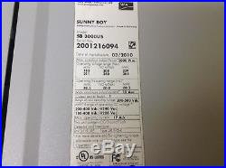 SMA SB 3000US Sunny Boy Grid-Tie Solar Inverter 3000 Watt SB3000US