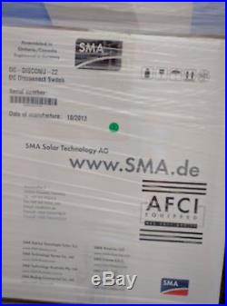 SMA Sunny Boy 5000w AFCI Grid-tie Inverter SB5000US-12 warranty & DC Disconect