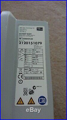 SMA Sunny Boy SB 2500HF-30 Solar Grid Tie Inverter