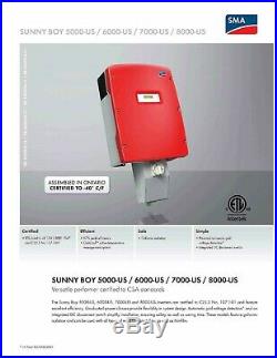 SMA Sunny Boy SB5000US Solar Inverter