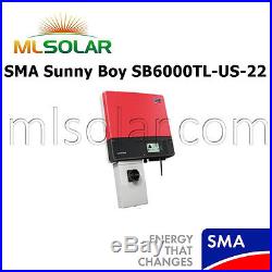 SMA Sunny Boy SB6000TL-US-22 Grid-Tie String Solar Inverter Made in the USA