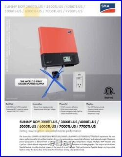 SMA Sunny Boy SB6000TL-US-22 Grid Tied Solar Inverter Best (240Vac/208Vac)