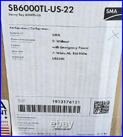SMA Sunny Boy SB6000TL-US-22 Solar Inverter With Display 6000 Watt