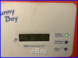 SMA Sunny Boy SB700U Solar PV Grid Tie Inverter 700 watt LCD 120VAC WORKING 700U