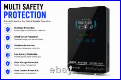 SUMRY 4000W 24V Hybrid Solar Inverter 140A MPPT Pure Sine Wave 120V AC