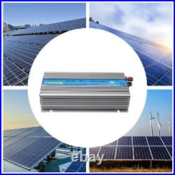 Silver Grid Tie Inverter DC10.8-32V to AC90-140V Pure Sine Wave Inverter 1000W
