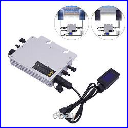 Silver IP65-Waterproof Microinverter 110V 600W Solar Grid Tie Micro Inverter NEW