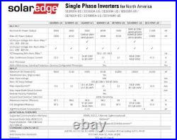 Solar Edge 5000W Grid Tie Inverter Model SE5000A-US