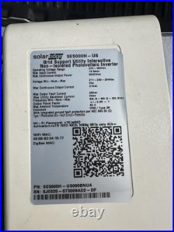 Solar Edge Single Phase Inverter With HD Wave Technology SE7600H-US000BNU4 READ