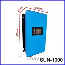 Solar Grid Tie Inverter 22-65V/45-90Vdc 3m Sensor 110V/220Vac WIFI LCD 1000W