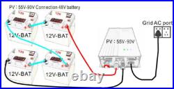 Solar Grid Tie Inverter 600W MPPT Adjustable Battery Durable Discharge Power