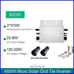 Solar Grid Tie Inverter 600W MPPT DC22-60V AC230V WIFI Pure Sine Wave Output