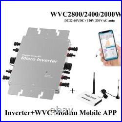 Solar Grid Tie Inverter MPPT 4 Circuits Input DC22-60V AC220V110V PV Panels