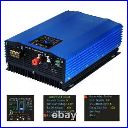 Solar Grid Tie Inverter MPPT with Limiter Pure Sine Wave DC24-96V AC110/220V 1000W