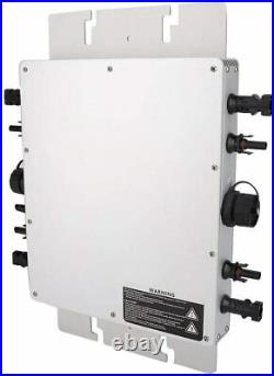 Solar Grid Tie Micro Inverter 1200W MPPT Pure Sine Wave DC to AC 110V Waterproof