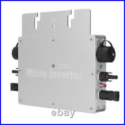 Solar Grid Tie Micro Inverter DC To AC Solar Inverter 120V(Silver US Plug)